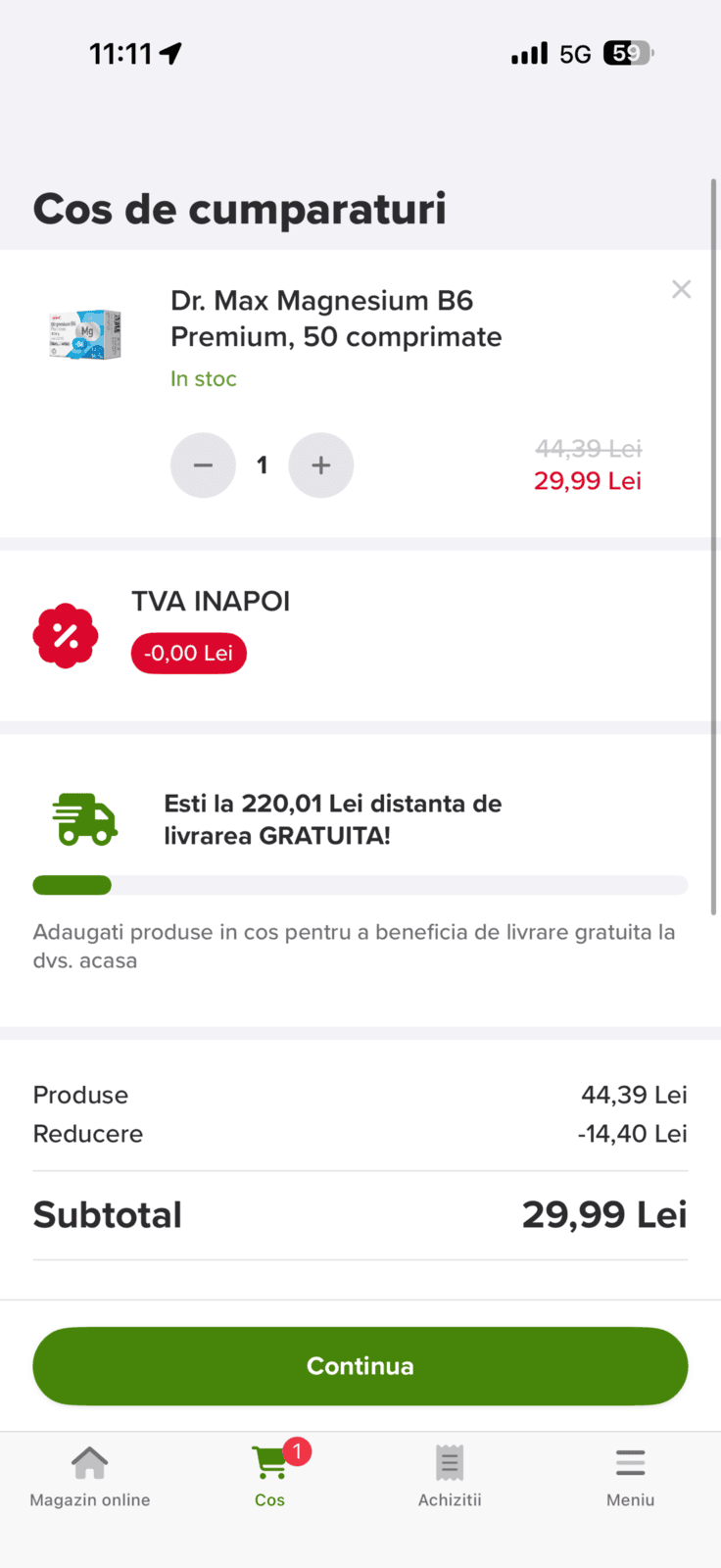 Screenshot aplicație 1